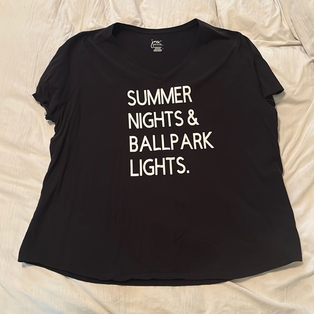 Plus Size Baseball Shirt